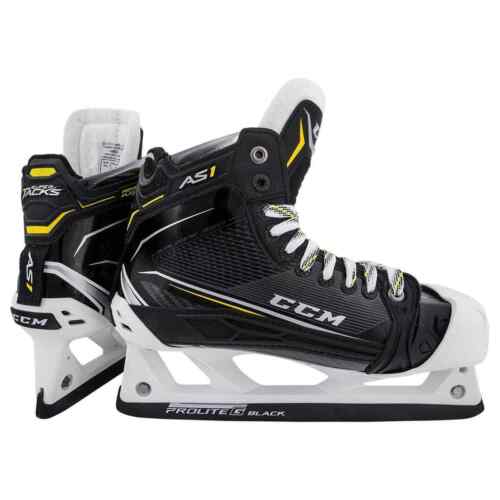 New CCM Super Tacks AS1 Senior Goalie Ice Hockey Skates size 8.5 D width skate - Picture 1 of 5