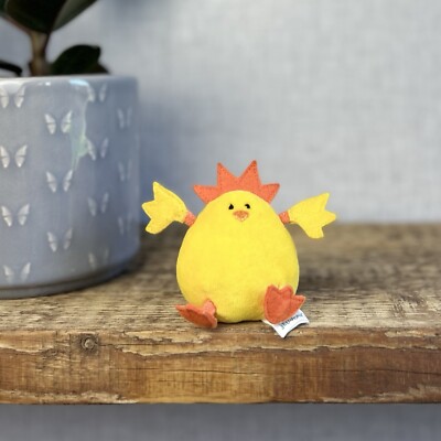 Jellycat Chirpy Küken Sortiment - nicht mehr im Handel erhältlich 2005 - gelbes kleines zwitscherndes Küken 3 Zoll