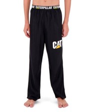 NWT Boy's Caterpillar Black Fleece Logo Pajama Pants