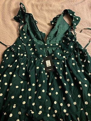 green polka dot mini dress Polka Dot Mini Dress