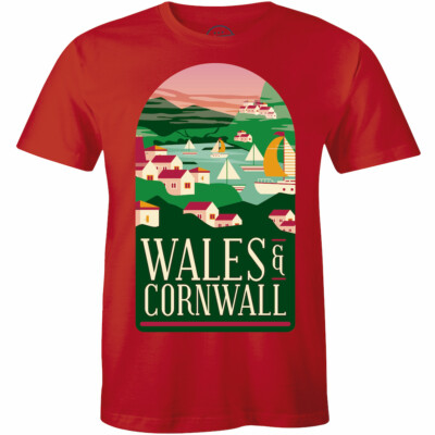 Wales & Cornwall Holiday lovely little seaside towns Beautiful Gift Men T-Shirt