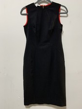 NWT MAGGY LONDON Women 4 Black Evening Cocktail Dress Classic LBD Elegant Classy