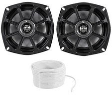 Kicker 10PS5250 5.25  Harley Davidson Motorcycle Speakers Waterproof Wire PS5250