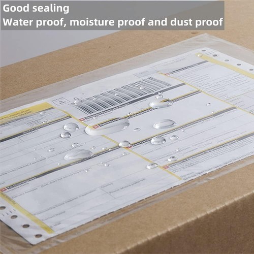 Clear Packing List Pouches Shipping Label Envelopes Self Adhesive 6x9 7.5x5.5 - Picture 6 of 10