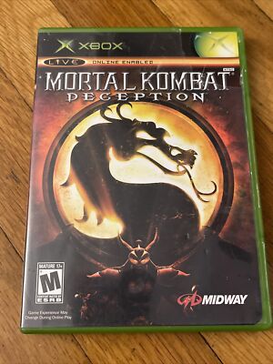 Mortal Kombat: Deception Fighter Video Game Microsoft Xbox 2004 COMPLETE