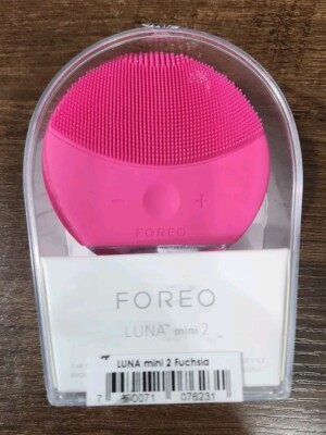 Foreo Luna Mini 2 T-Sonic Facial Cleansing Device Fuchsia, Face Skin Clean,OB #2