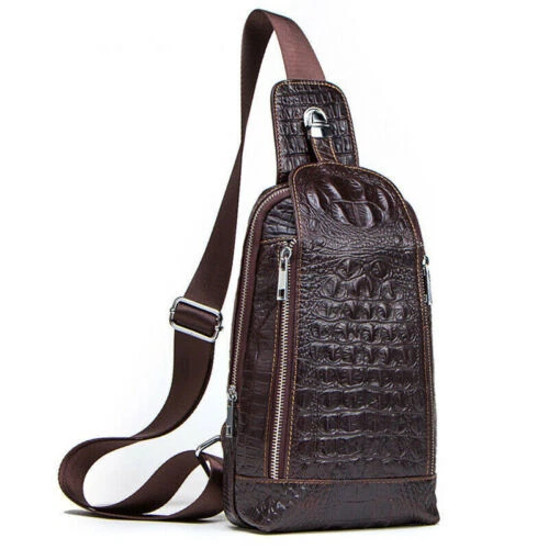 Bolsas bandolera de cocodrilo para hombre