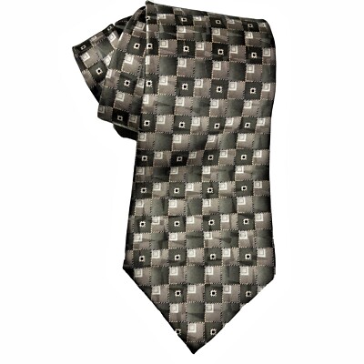 Stafford Executive Silk Tie Business Work Formal Geometric Abstract