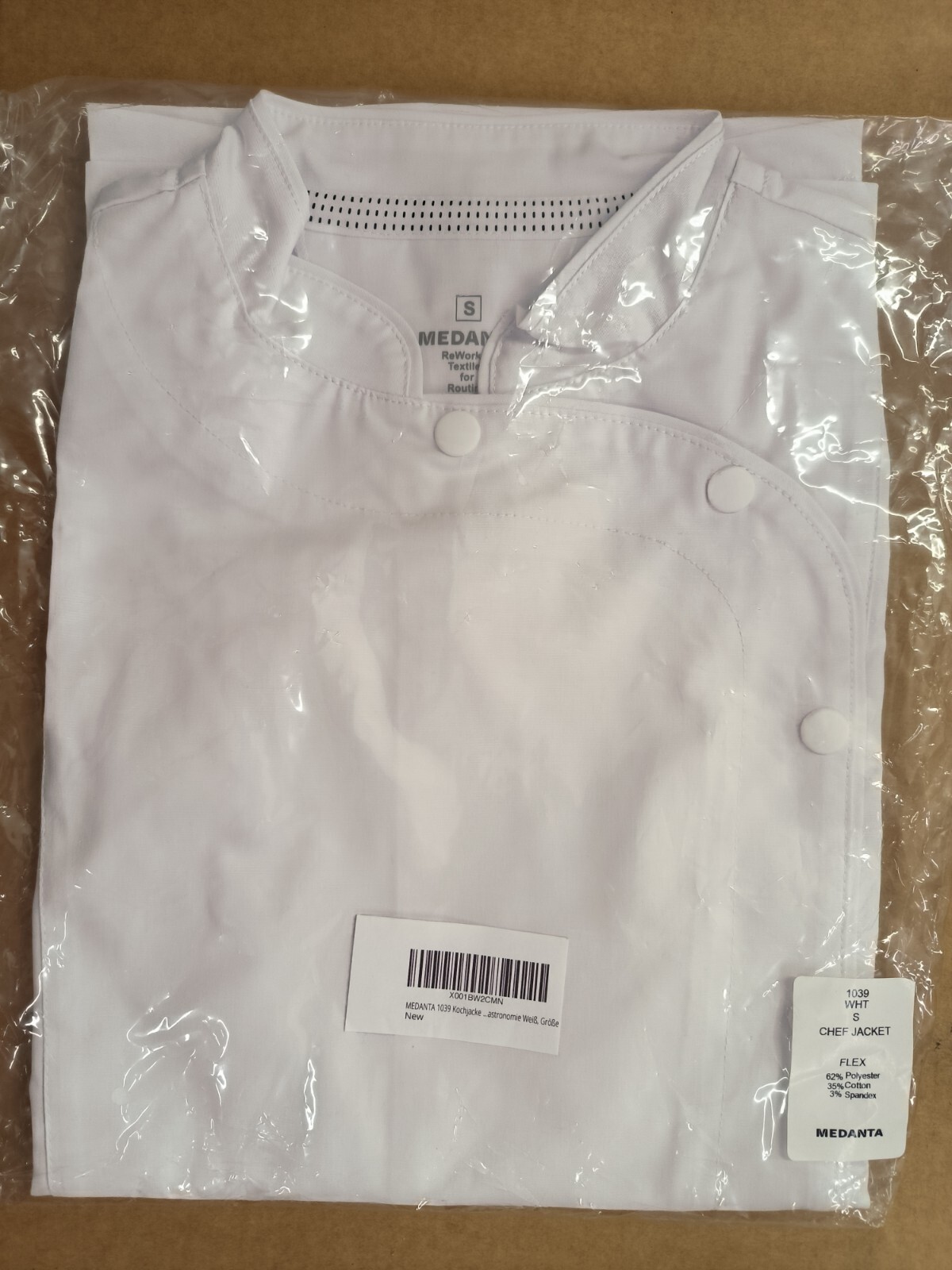 MEDANTA 1039 Kochjacke Damen Kurzarm Chef Jacket Berufsbekleidung Gastronomie