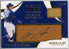 Tyrone Taylor 2020 Immaculate Collection Debut Moments Auto Relic #99 RC