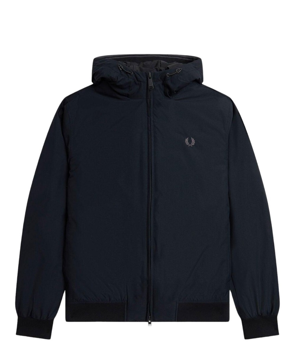 美品 FRED PERRY BRENTHAM JACKET M ブラック FRED PERRY（フレッドペリー） 爆買 2025秋冬新作 ジップアップ