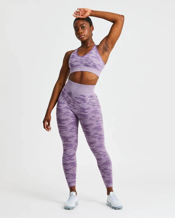 AYBL / Evolve Camo Seamless / SET leggins-XS &bra-S / high waist