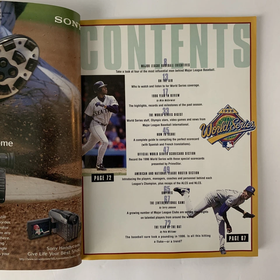 1996 World Series Program New York Yankees v Atlanta Braves Unscored MLB - Image 3 of 4