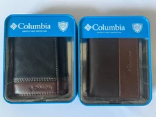 Columbia Men's WALLET RFID-Blocking Trifold Leather Wallet U PICK