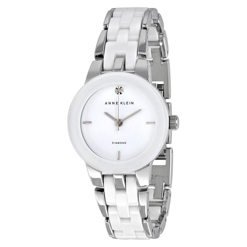 anne klein watch women's white ceramic bracelet