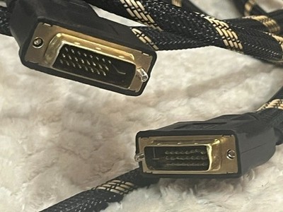 DVI-D Dual Link Cable for connecting digital monitors to computers 32 feet long