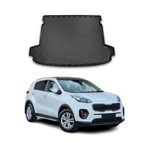 Kofferraummatte Kofferraumwanne FüR Kia Sportage 2016-2021 Gummi TPE Schwarz