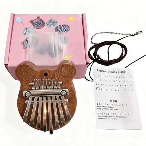 8 Tasten Kalimba Daumen Mini Klavier schöner Klang Finger Tastatur musikalische Hand Kind Spielzeug - Bild 13 von 24