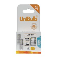 Image of UniBulb LED G9 Capsule Light Bulb 1.8W Replaces 20W 200lm Daylight / Warm White