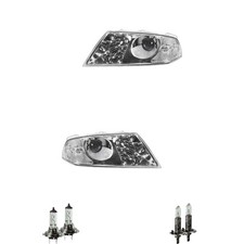 Halogen Scheinwerfer Set H1 glasklar für Skoda Octavia II Combi inkl. Lampen