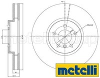 2X Bremsscheibe Metelli 23-1030C 2 Bremsscheiben Vorderachse Vorne FüR BMW
