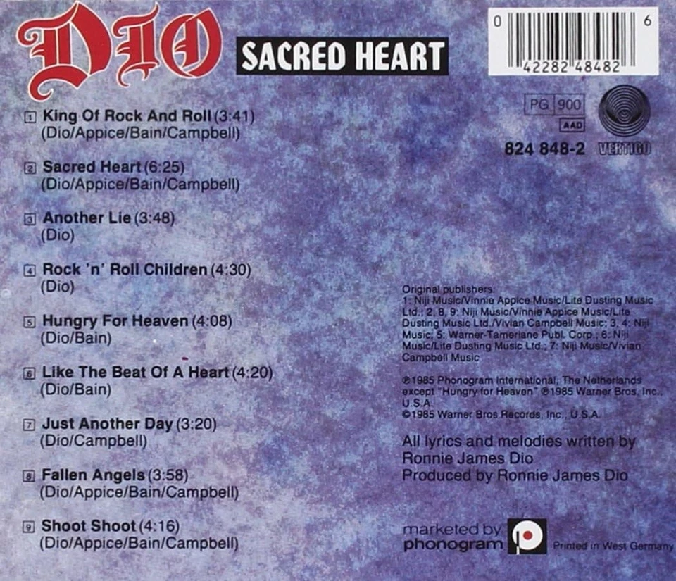 Dio Sacred Heart (CD) - Imagen 2 de 2