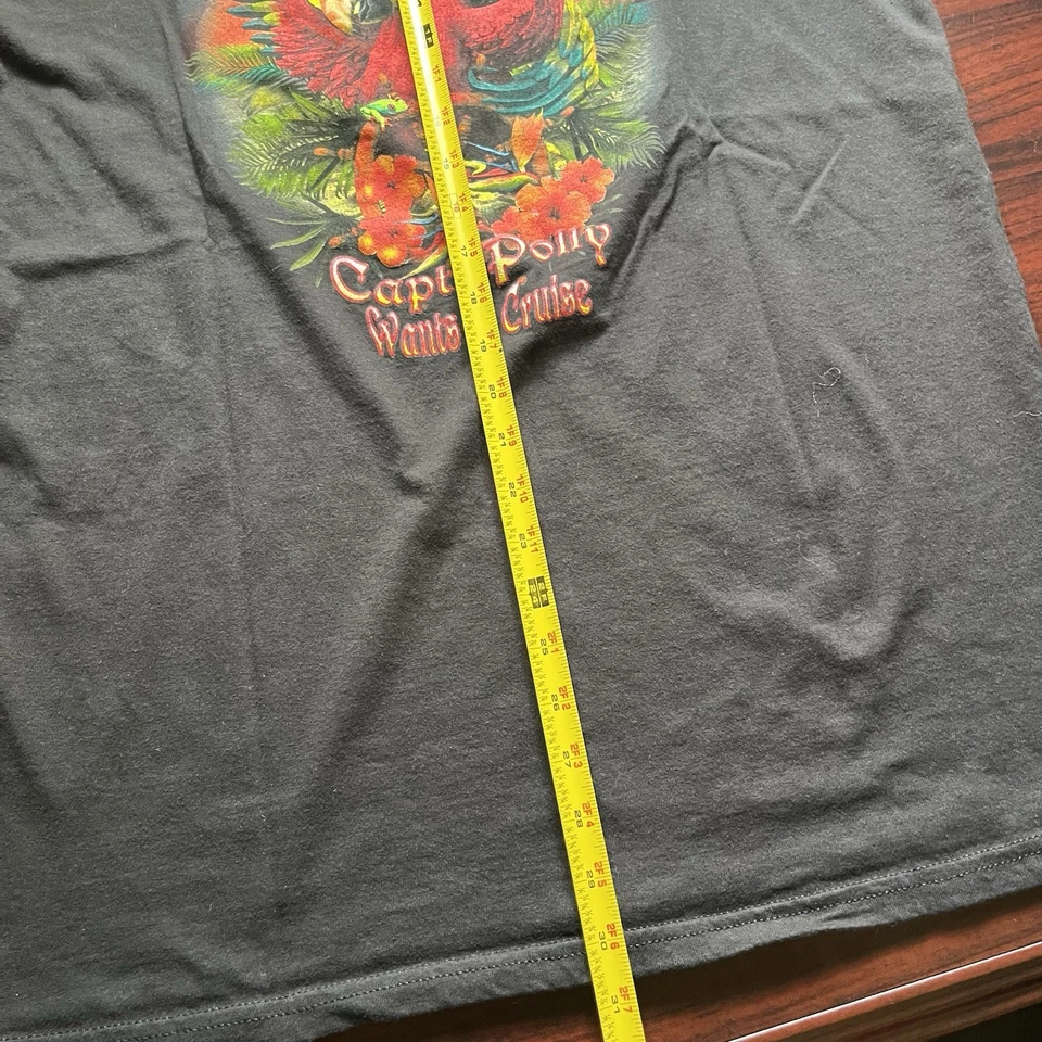 Caribbean Lose The Cracker T Shirt Parrot Black  Men’s Black Size large - Image 2 of 4