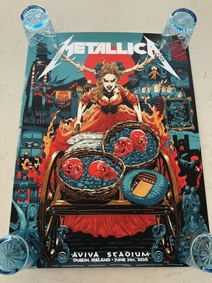Metallica Poster June 2026 Dublin Ireland Aviva Stadium - Limited Edition