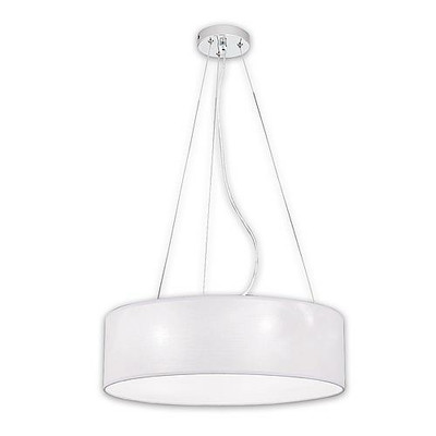 Orion Runde Textil-Pendelleuchte Ufo mit weißem Schirm Deckenlampe Deckenlampe