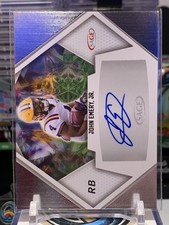 John Emery Jr.  2023 Sage Hit Auto Rookie Signatures Silver SP RC Auto NS 11Q