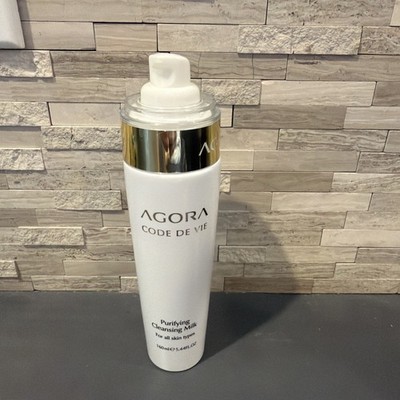 AGORA Code de Vie Facial Cleansing Milk for Face, All Skin Types New. No Lid