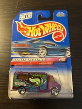 1998 Hot Wheels Collector #951 Purple Ambulance 21110 Street Art Series #3 of 4