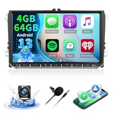  4G 64G Android Car Radio for VW Jetta Passat Seat Golf Tiguan Beetle, 9 inc...