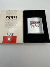Vintage Hobart Where Service Is The Rule Chrome Zippo Rule Tape Measure NEW