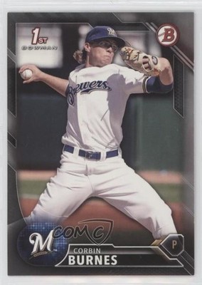 2016 Bowman Draft Draft Picks Silver 363/499 Corbin Burnes #BD-89 0rf