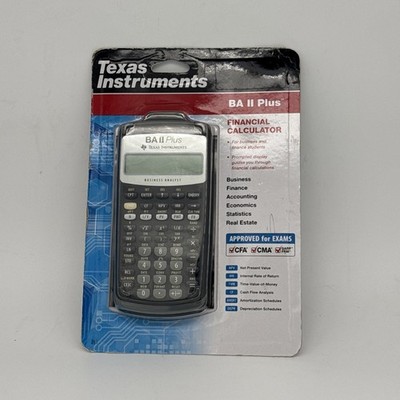RARE Texas Instruments BA II Plus  Financial Calculator Brand New Sealed