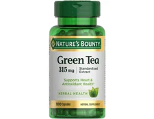 Nature's Bounty Green Tea Pills and Herbal Health Supplement, Supports Heart