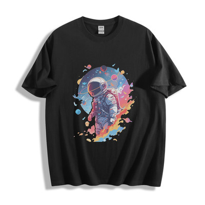 Cosmic Astronaut T-Shirt - Vibrant Space Odyssey Unisex Tee