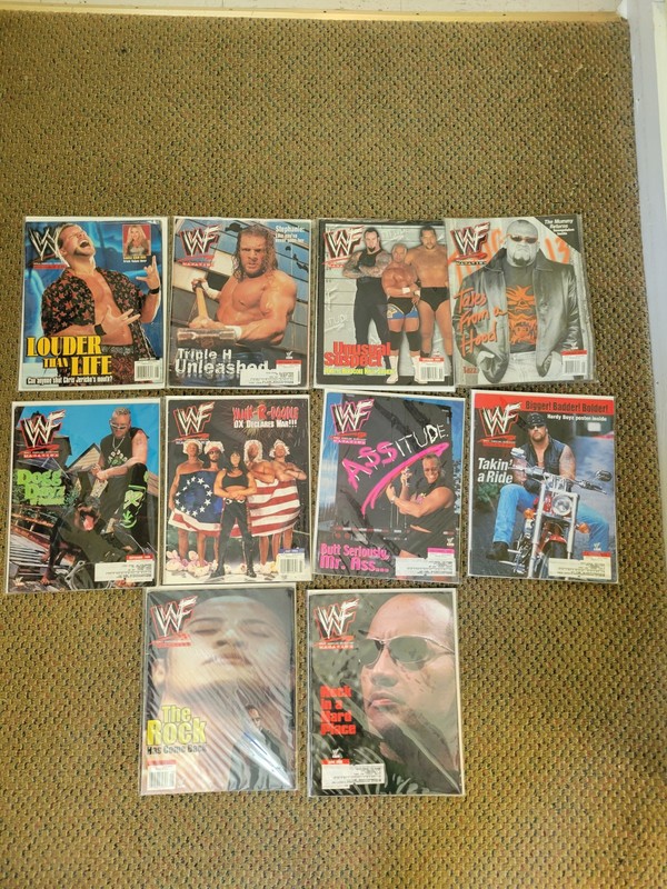 WWF WWE MAGAZINE 2000s LOT 10 Issues OOP RARE