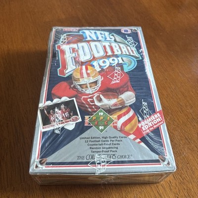 1991 Upper Deck Premier Edition Football Box Factory Sealed 36 Packs NFL Montana