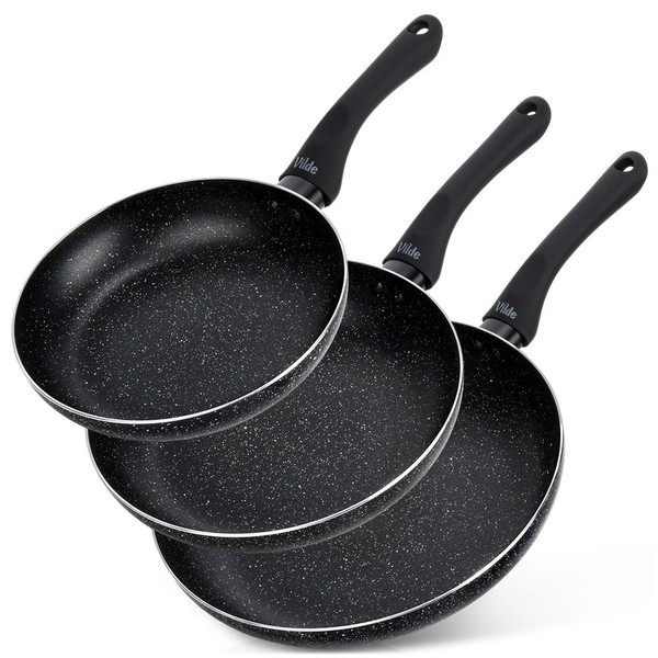 Bratpfanne Pfanne Pfannenset Granit Induktion 20Cm 24Cm 28Cm 3-Teilig-image