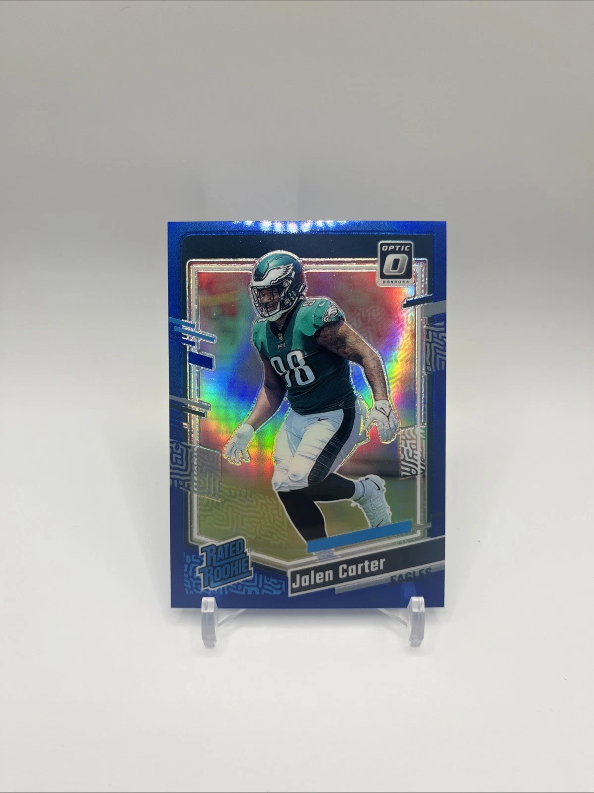 2023 Panini Donruss Optic - Rated Rookie Jalen Carter #281 Blue Prizm /199 (RC)