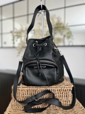 Jack Wills Cross Body Bag Shoulder Bag Black with drawtsring closure