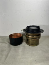 Vtg Antique Early 1900s Brass Large Camera Lens