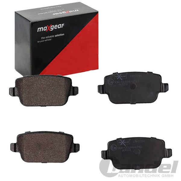 Maxgear BremsbelÄGe Satz Hinterachse Passend FÜR Ford Focus Galaxy Kuga Mondeo-image