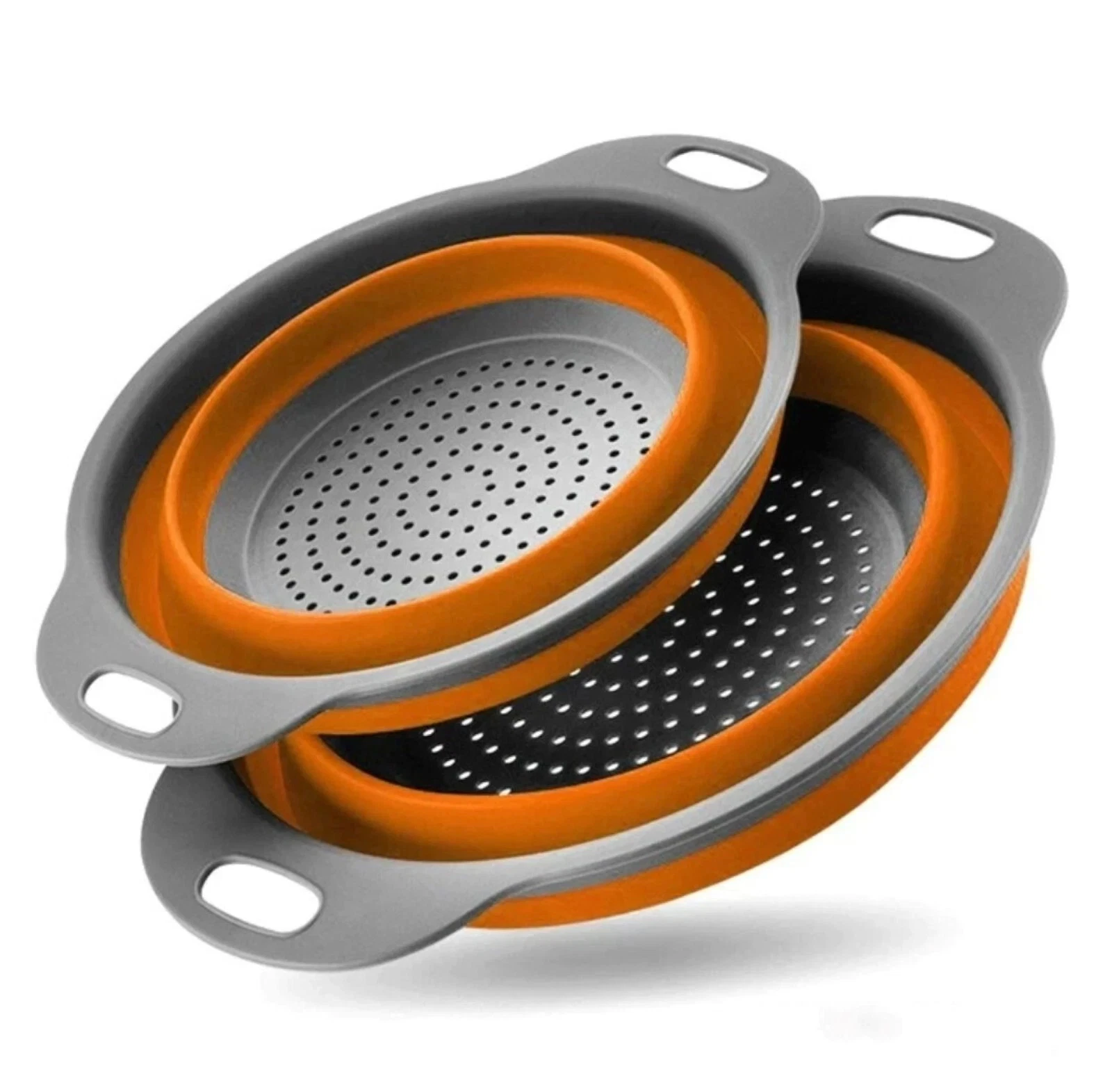 Collapsible Silicone Colander- Large And Small Silicone Kitchen Strainer(Orange)
Opens in a new wind