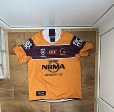 Brisbane Broncos 2019 Away Australia NRL Telstra ISC Rugby Shirt Size XL