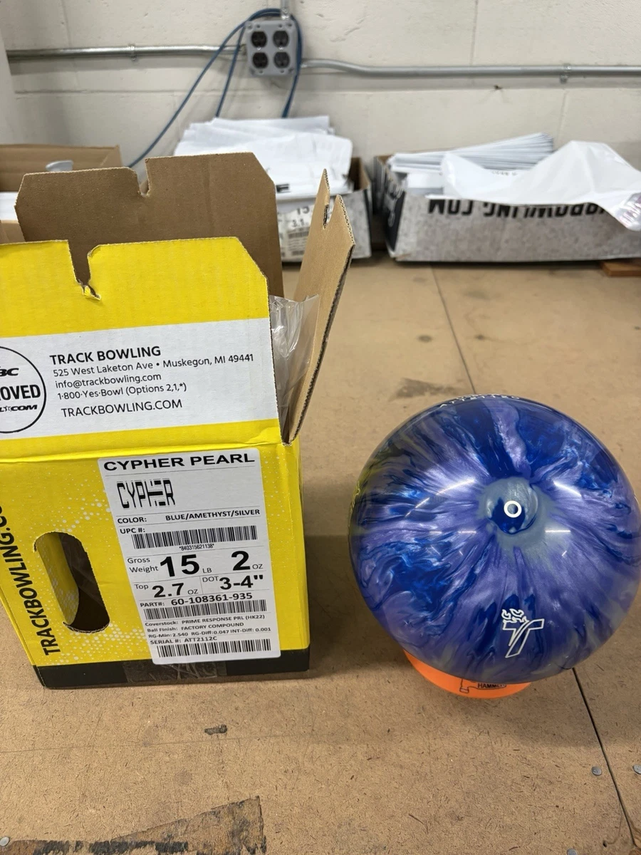 Track Cypher Pearl Bowling Ball New In Original Box 15lbs | eBay