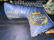 Scotty Cameron Across The Pond Putter Headcover Blue Gold Black White 1pc