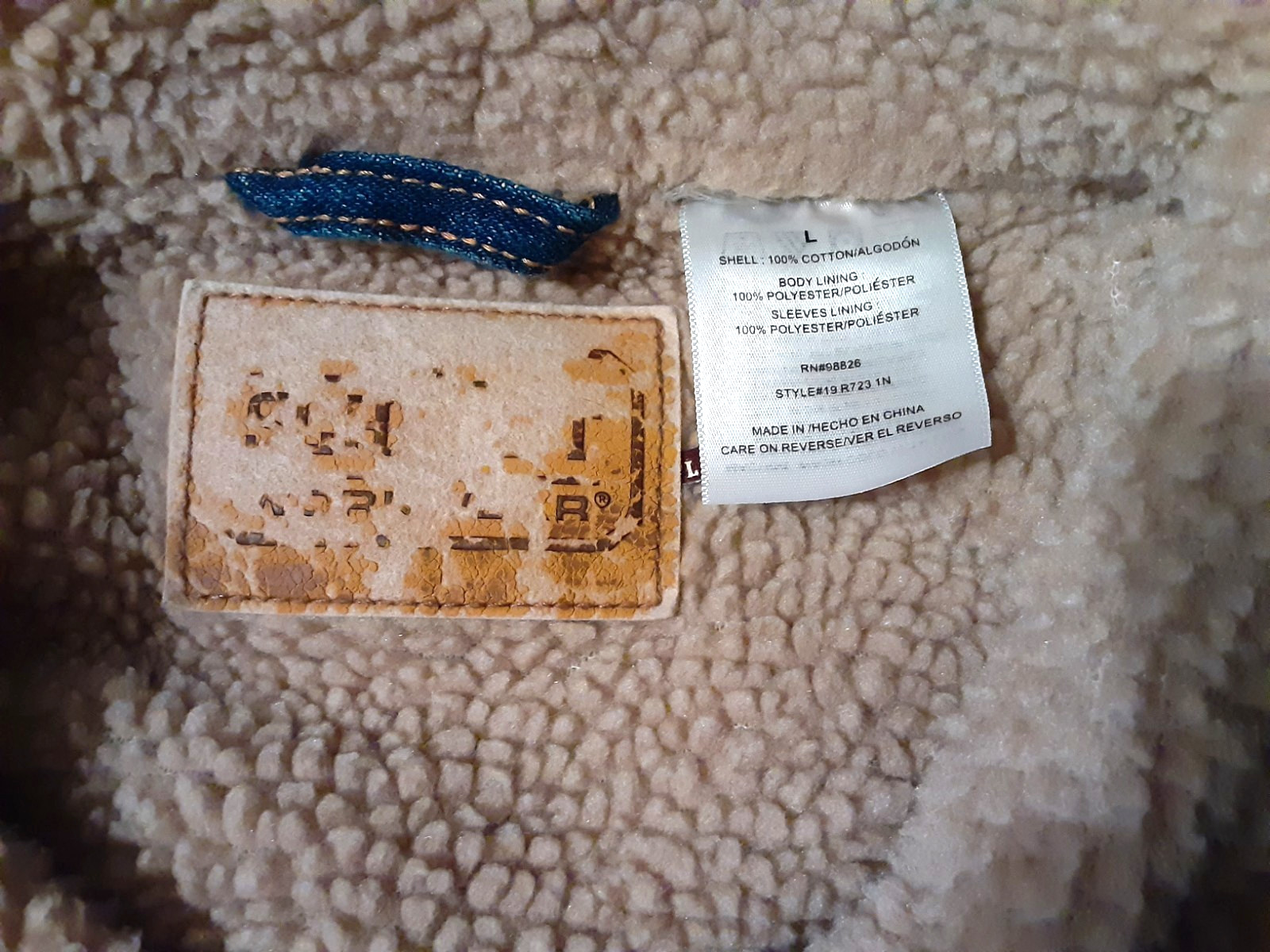 C.E. Schmidt Trucker Jacket Large Blue Cotton Den… - image 6